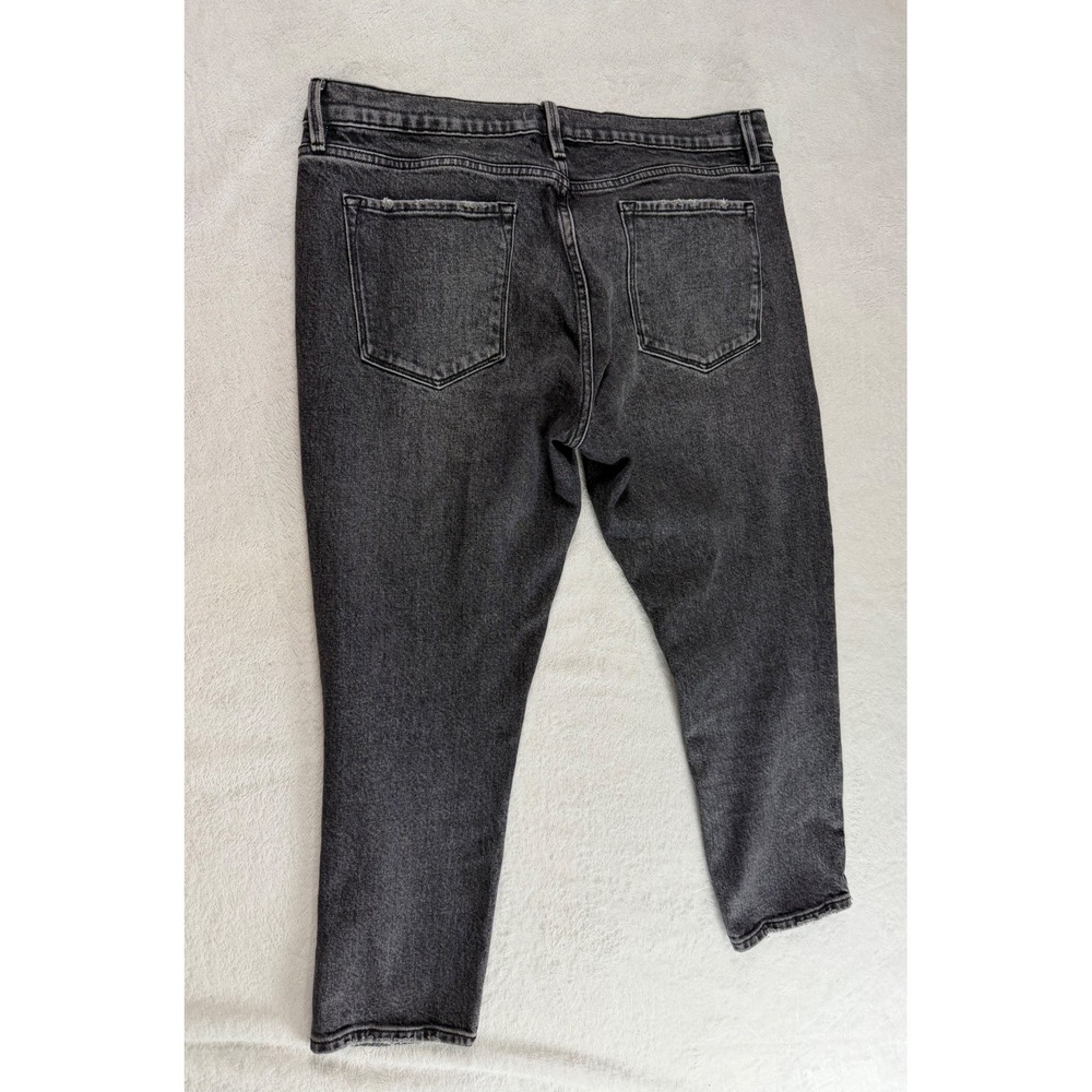 Frame Le Garcon Crop Jeans Laird Faded Black Slim Boyfriend LGJC830 Womens 31 - Picture 9 of 11